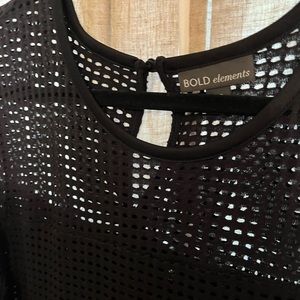 XXL Black Past the Knee Length, Flattering Form Fitting 3/4 Sleeve 🖤